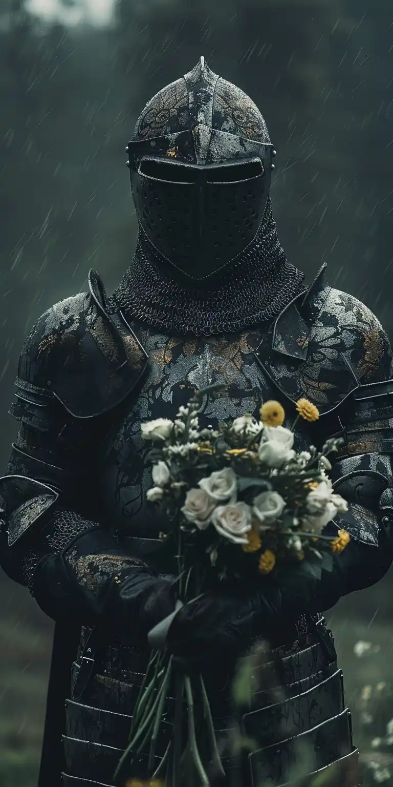 Dark Knight Bouquet Cinematic Photography Midjourney提示词