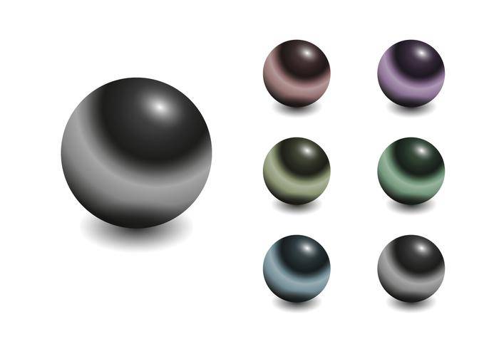 免费的Chrome球体矢量