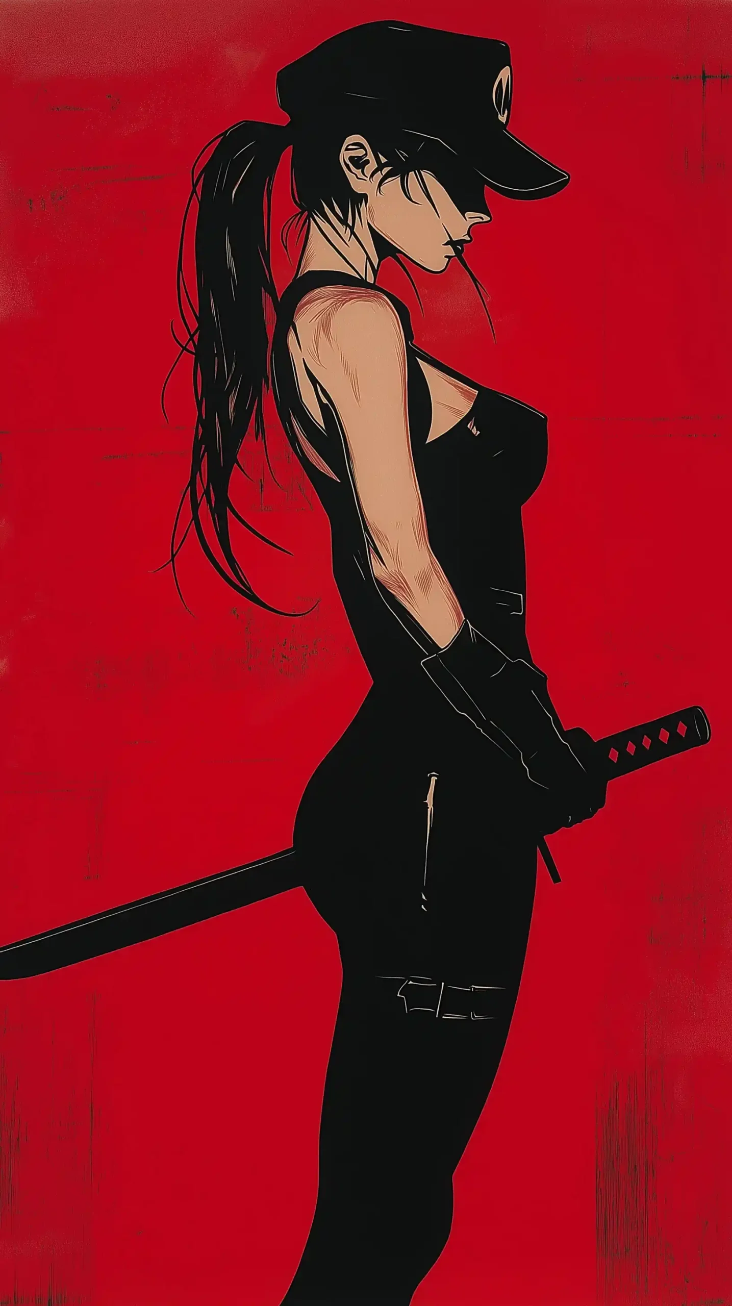 Noir Vampire Hunter Illustration Midjourney提示词