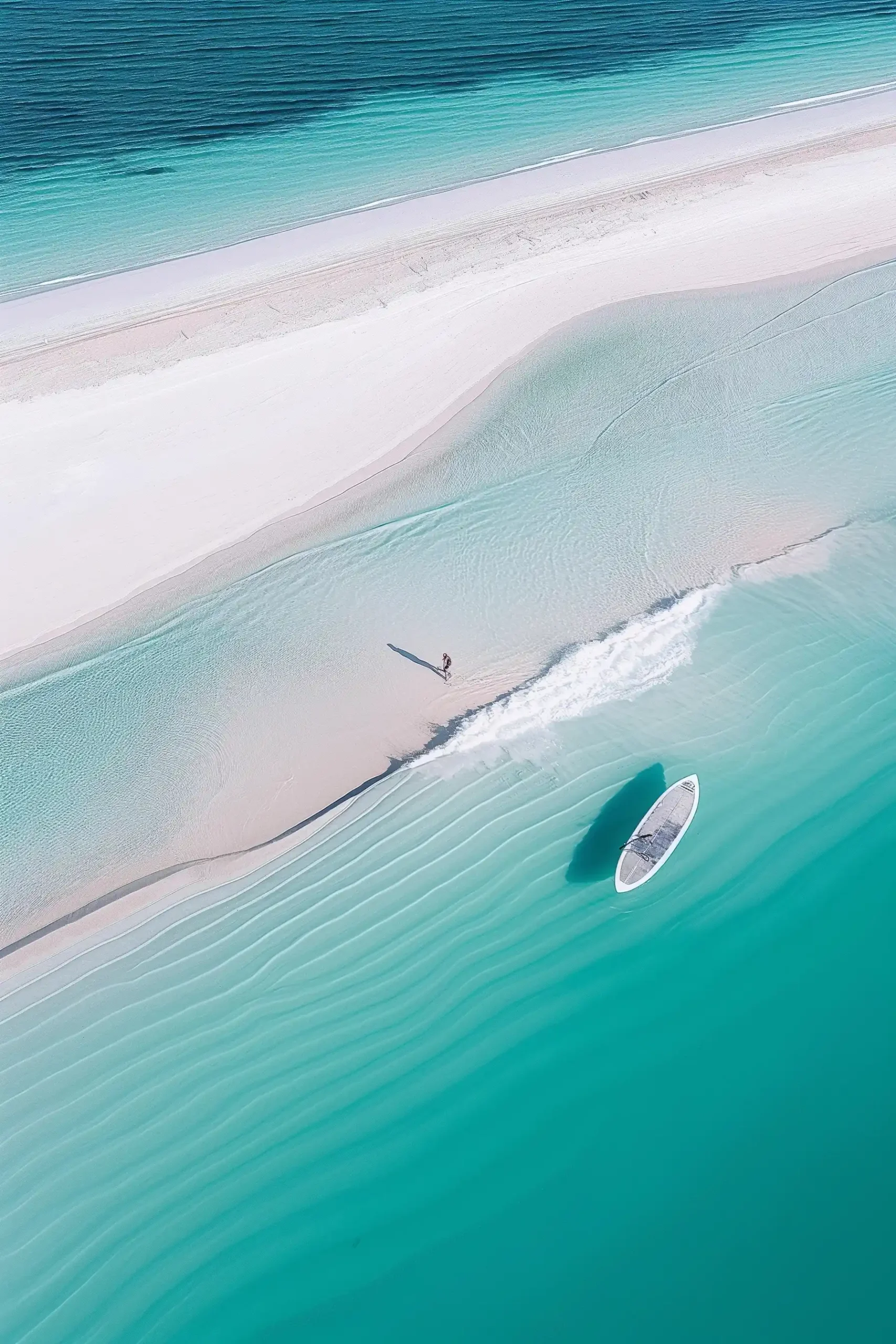 Minimalist Beach Paradise Midjourney提示词
