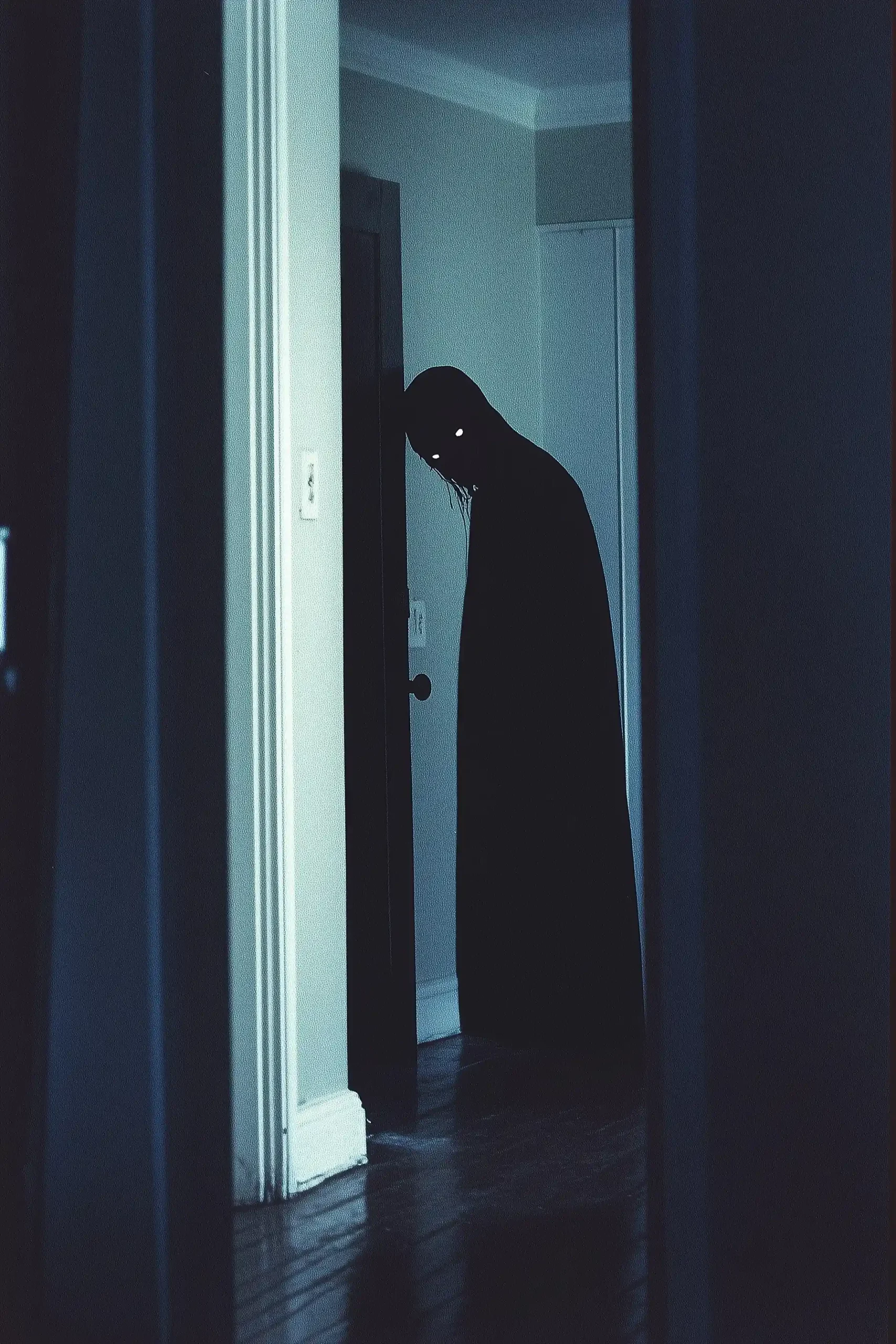 Shadow Man in Doorway Midjourney 提示词生成效果