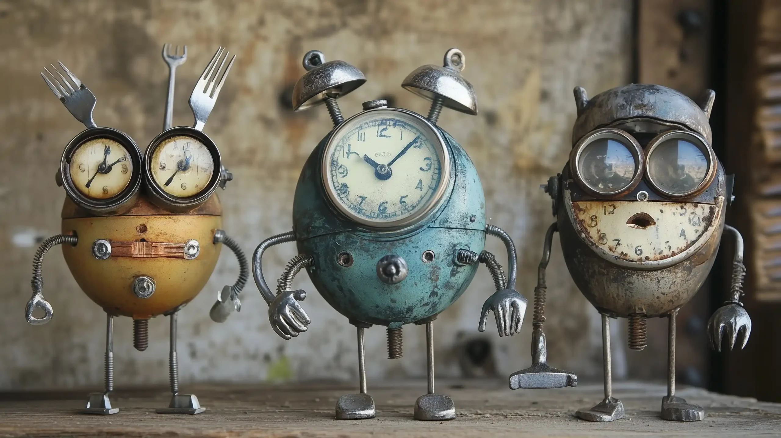Vintage Toy Assemblage Art Midjourney提示词