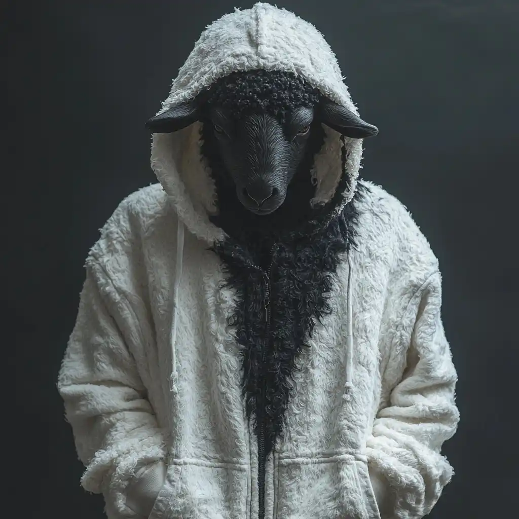 Minimalist Hoodie Fade Design Midjourney提示词