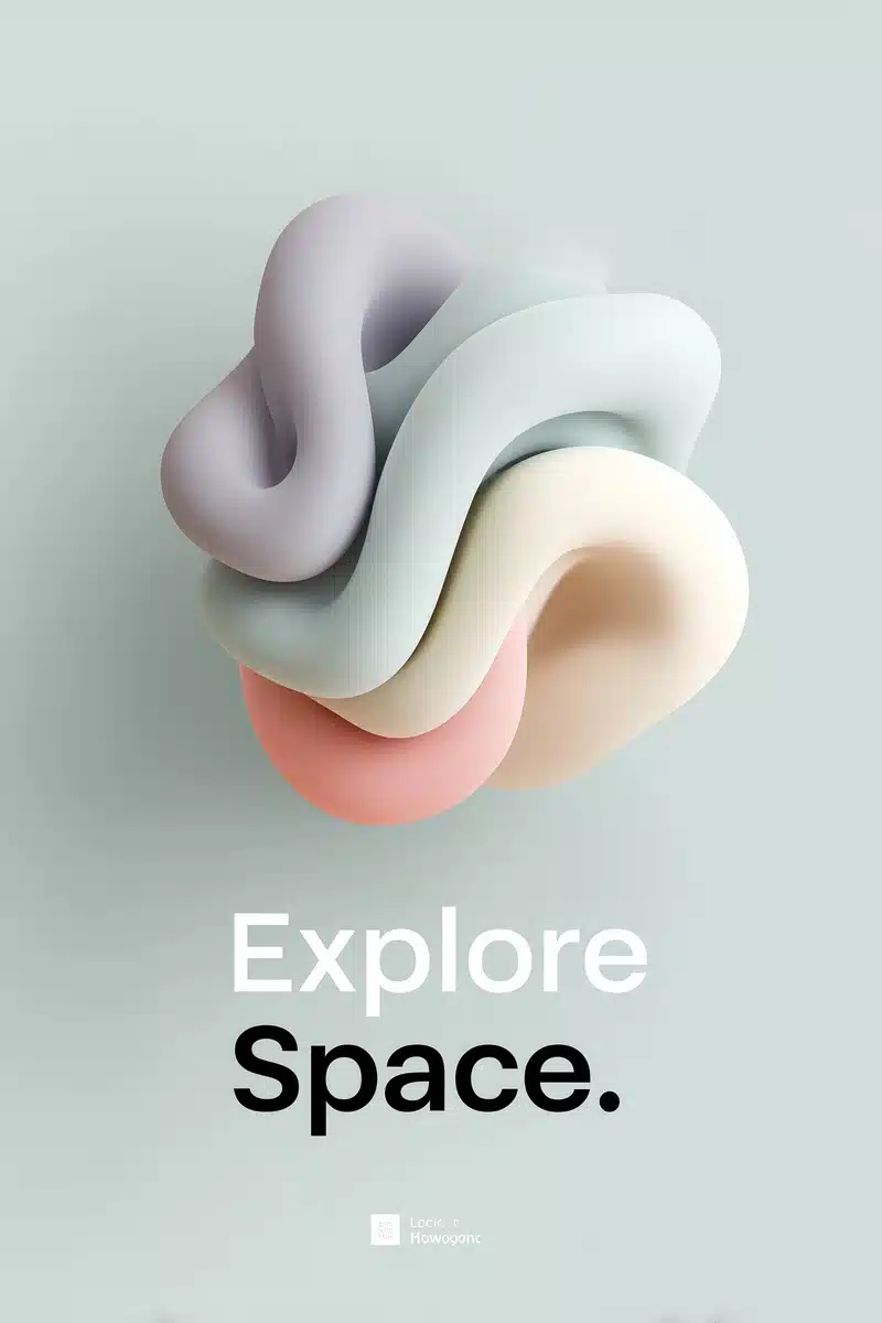 Abstract Galaxy Poster Design Midjourney提示词