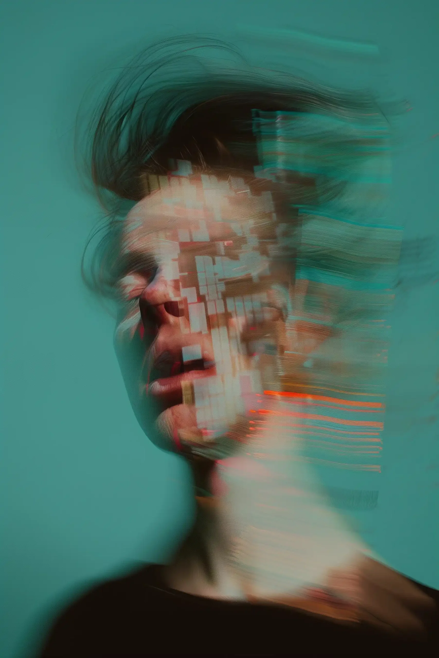 Pixelated Portraits Digital Identity Midjourney 提示词生成效果