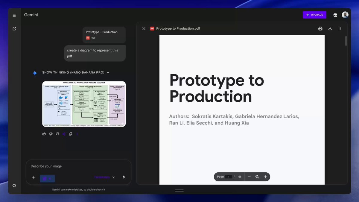 Gemini AI: Prototype to Production Pipeline Diagram Nano Banana提示词