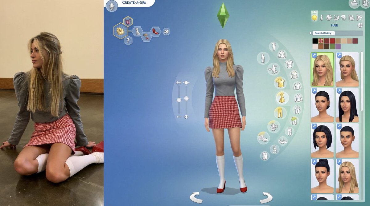 Sims 4 Character Design: Real Outfit Recreation Nano Banana提示词
