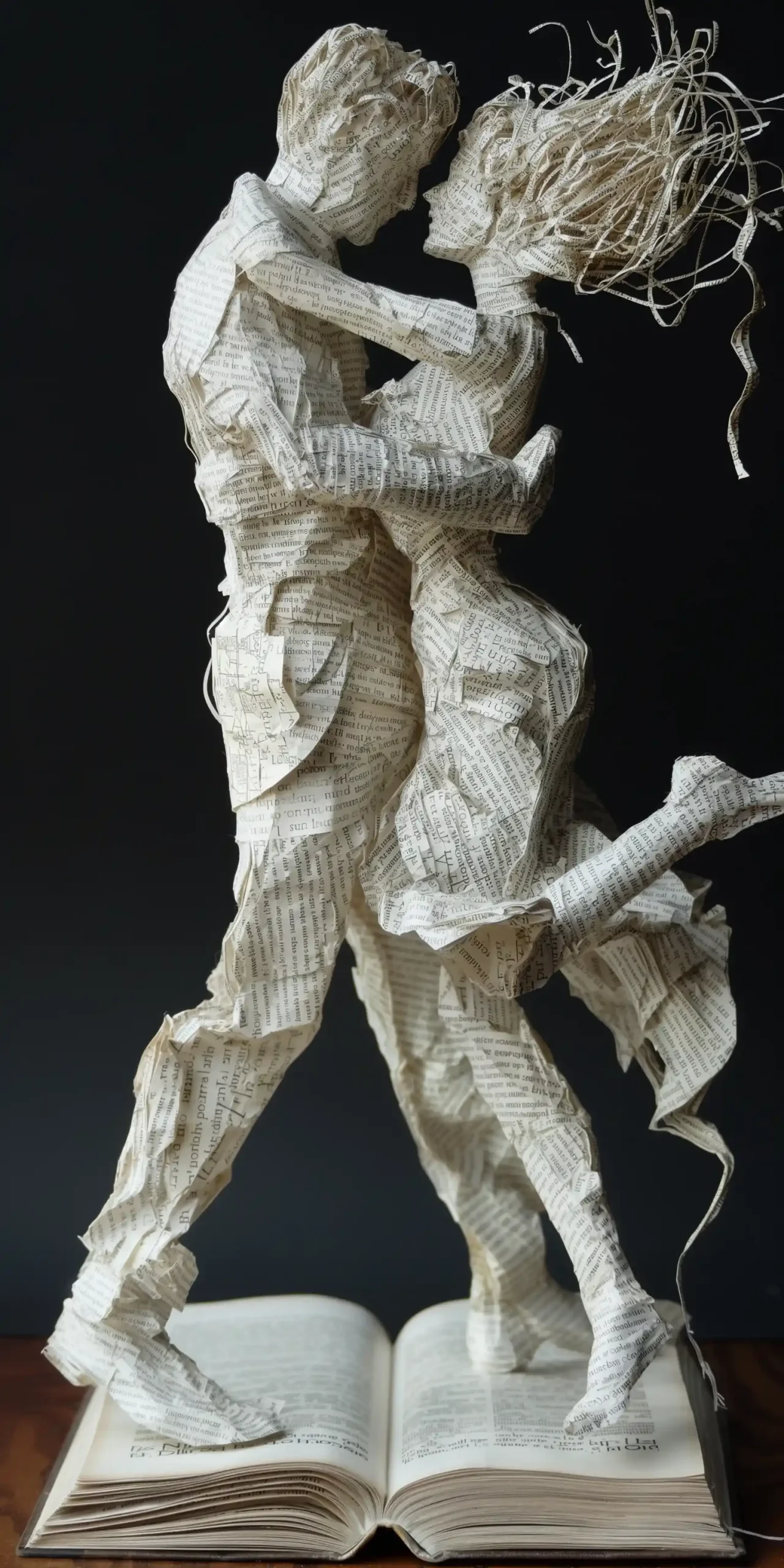 Dynamic Lovers Sculpture Cinematic Raw Midjourney提示词