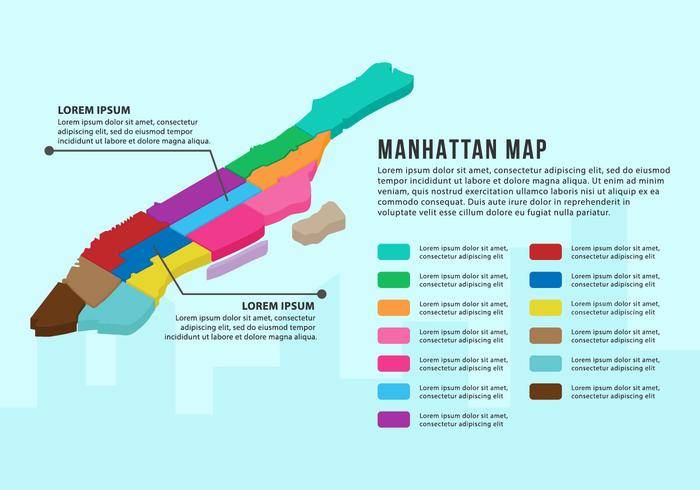 自由曼哈顿映射Infographic