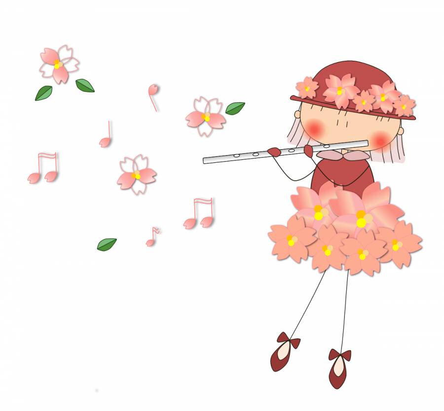 仪器 -  1。女孩_ flower_sakura  - 仪器 -  1