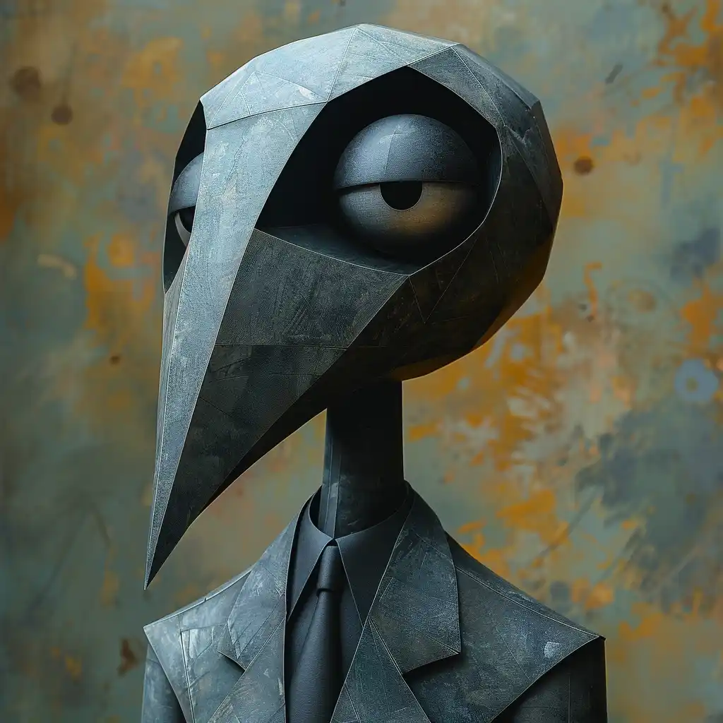 Neo-Renaissance Businessman Portrait Midjourney提示词