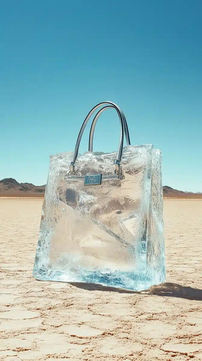 Hermes Bag in Ice Midjourney提示词