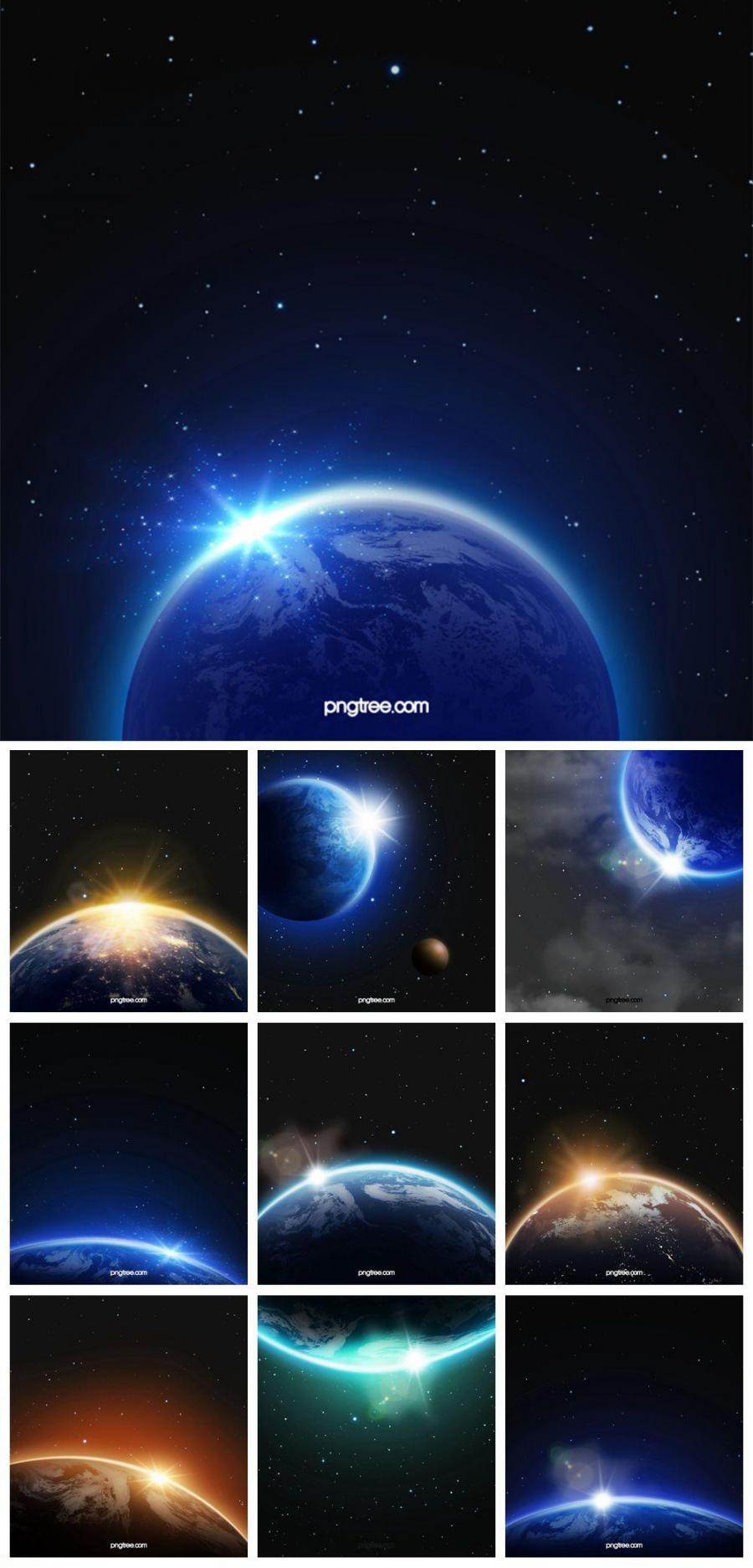10款星球星球星球太空宇宙背景-1PSD素材
