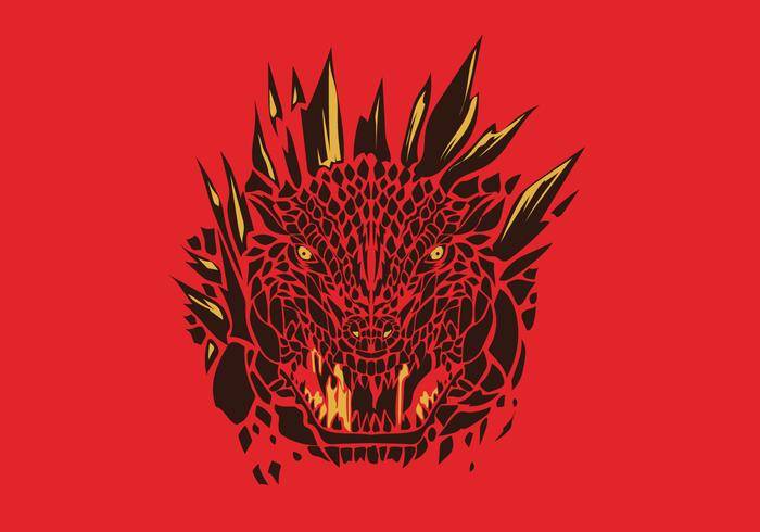 哥斯拉标志矢量