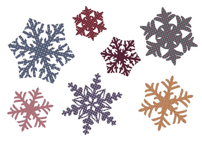 绗缝的雪花