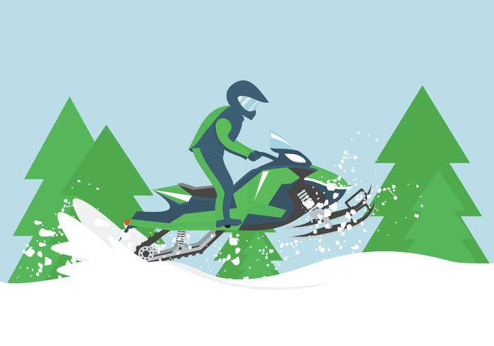 雪地车插图
