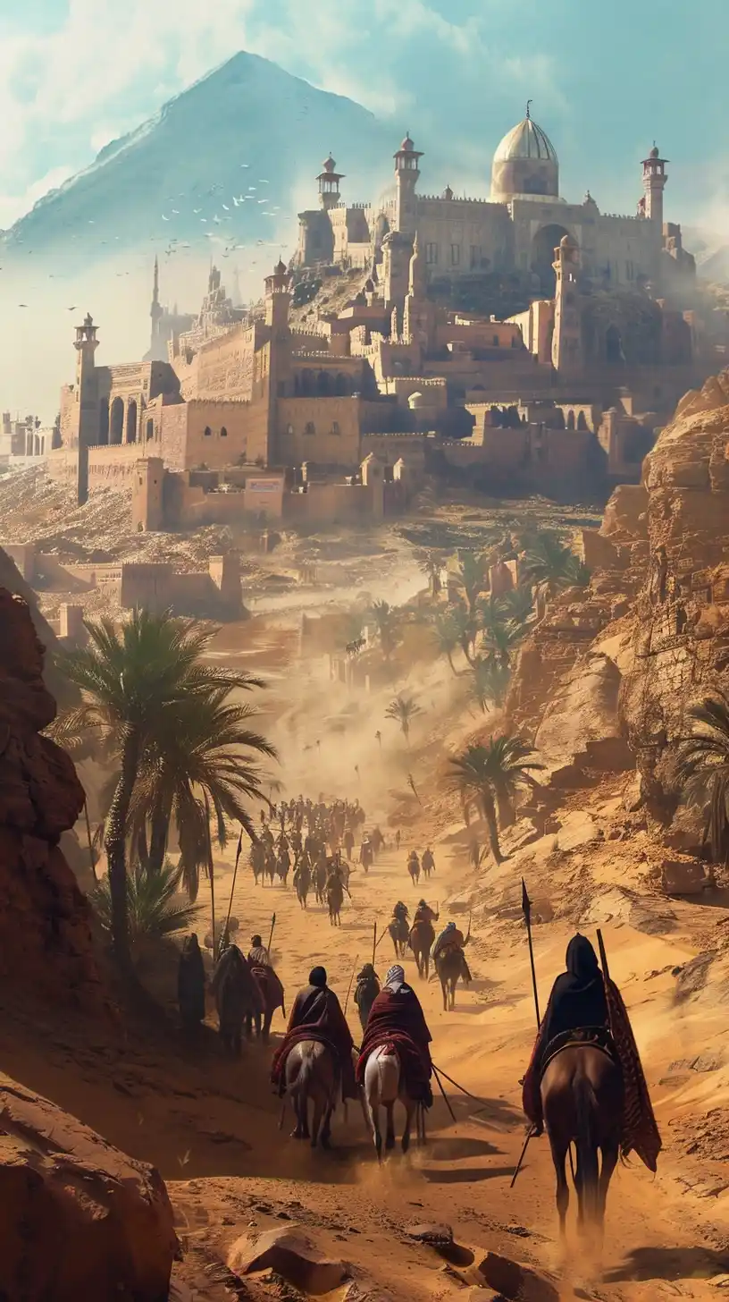 Persian Fortified City Midjourney提示词