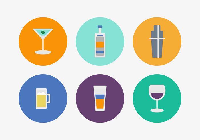 免费鸡尾酒矢量图标