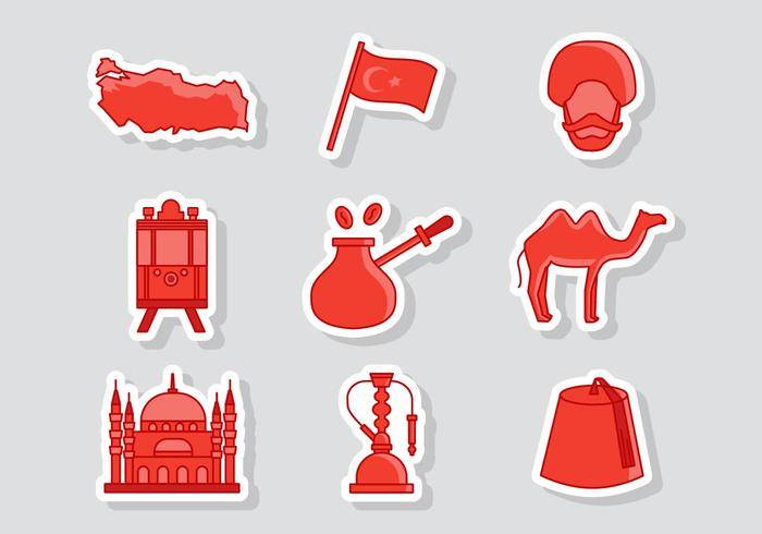 免费土耳其图标矢量