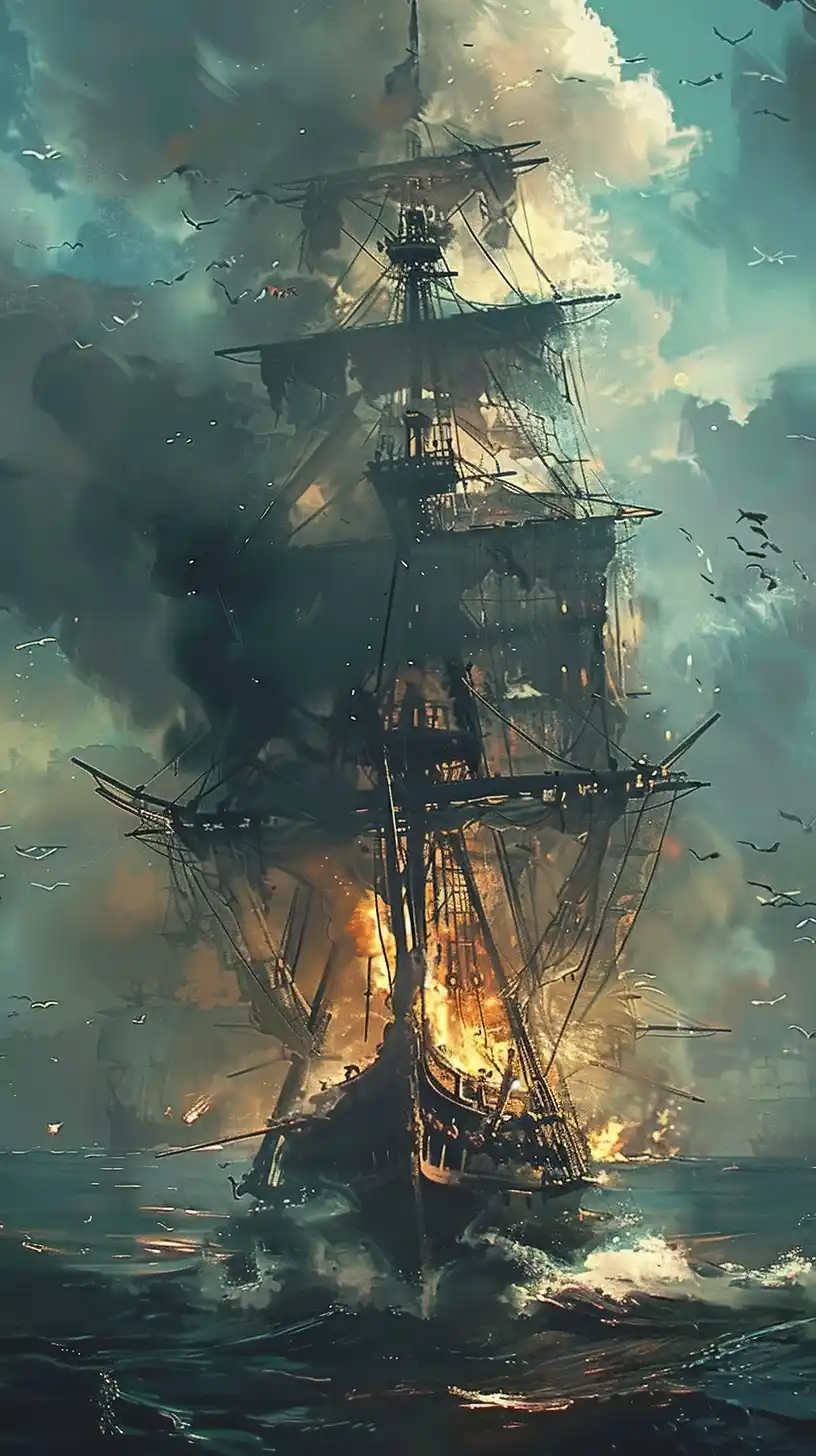 Pirate Scenarios AR Illustration Midjourney提示词