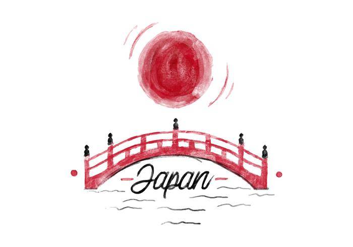 免费日本水彩矢量