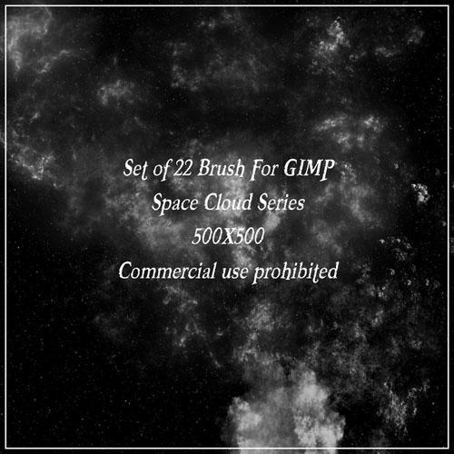 22款高清晰白云&nbsp;GIMP&nbsp;笔刷