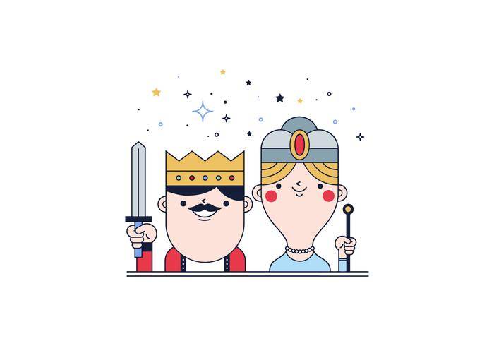 免费的国王和女王矢量