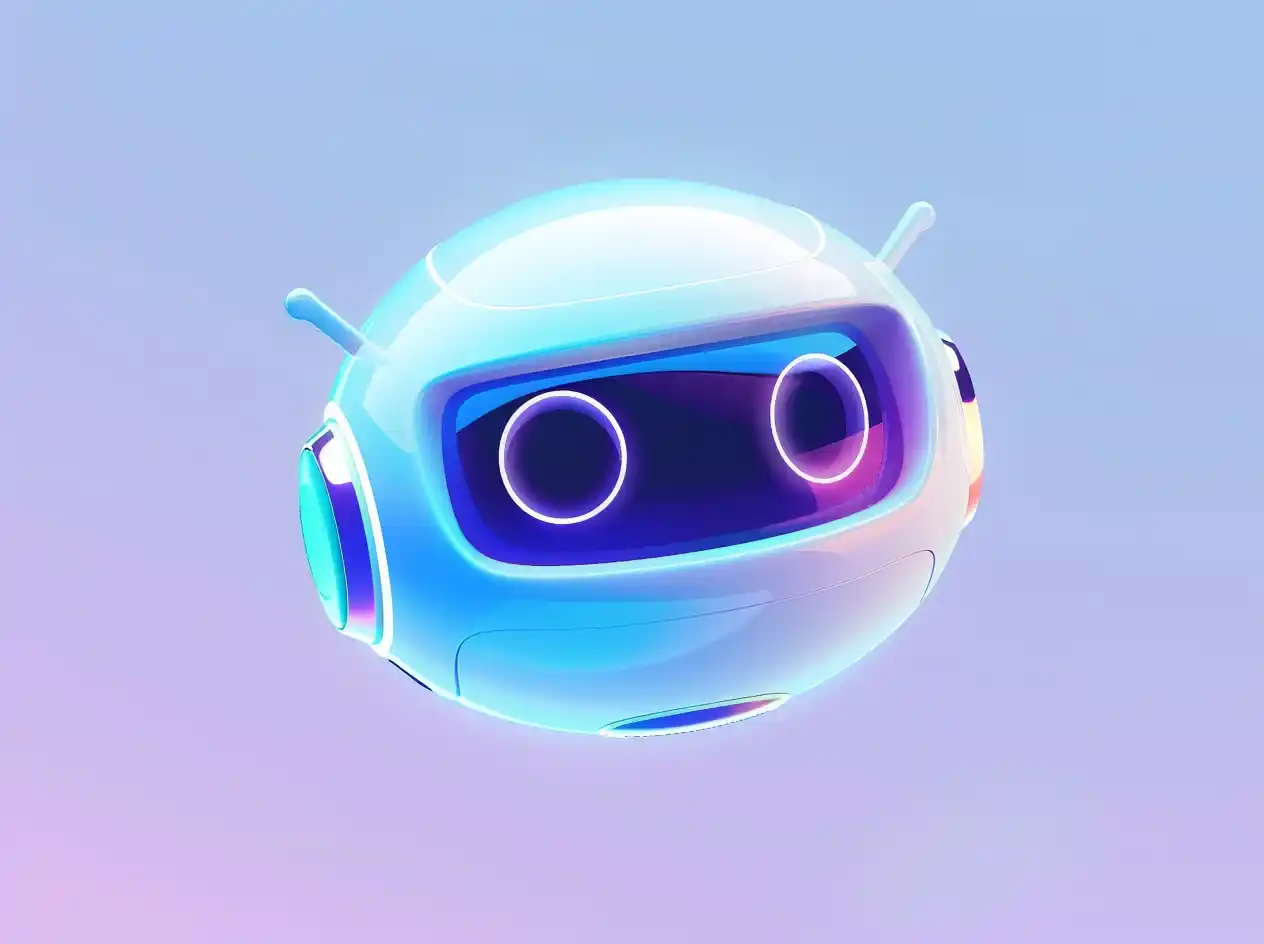 AI Chatbot Logo in Futuristic Minimalism Midjourney提示词