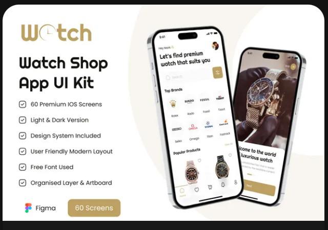 Watch Shop App UI Kit