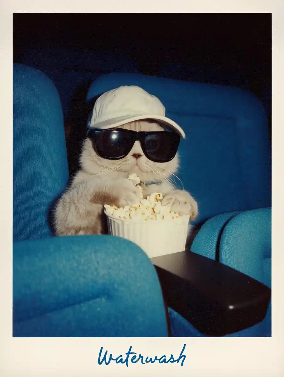 Retro Cat in Theater Midjourney提示词