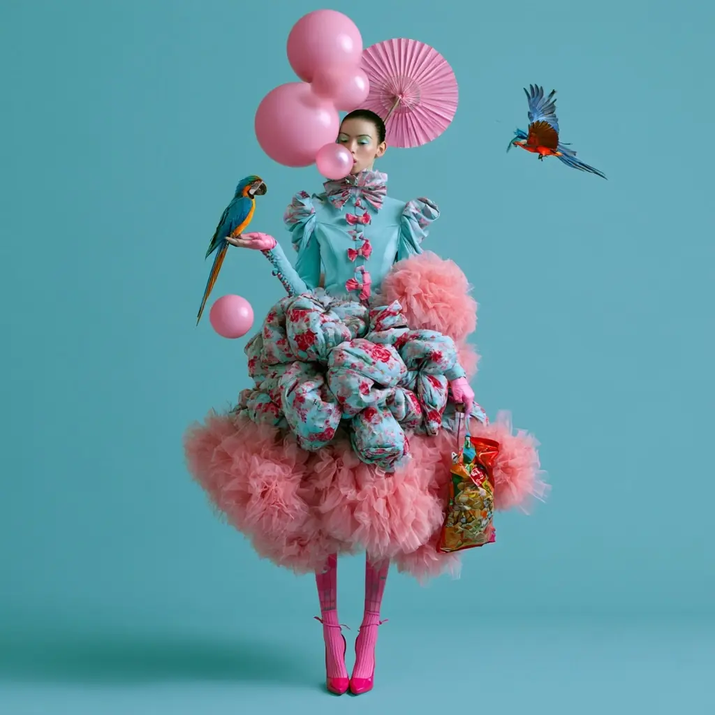Couture Model Recolor Concept Midjourney提示词