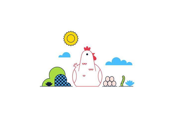 免费的鸡矢量