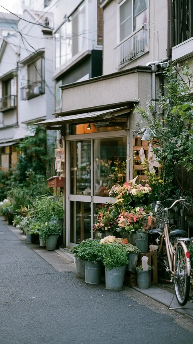 Yanaka Florist Film Photography Midjourney提示词
