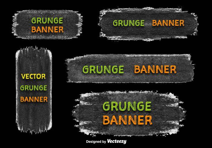 Grunge横幅矢量