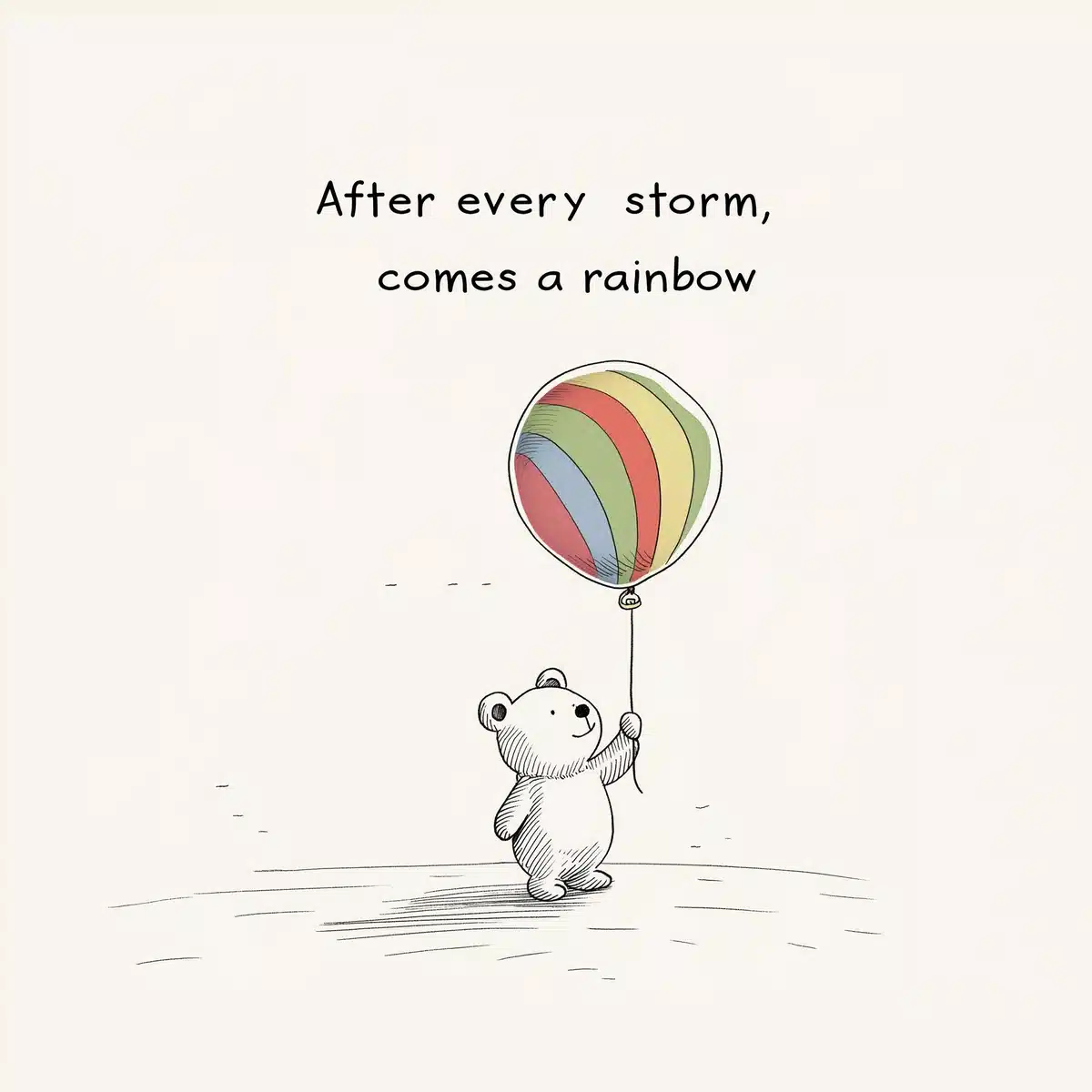 Whimsical Baby Bear Illustration Midjourney提示词