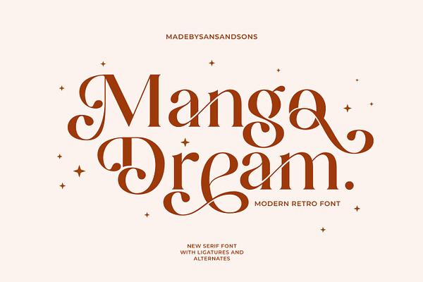 Mango Dream Modern Retro Font