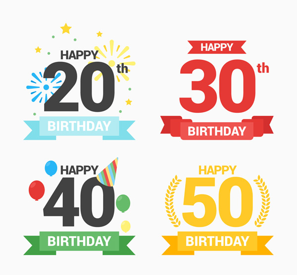 生日数字和条幅