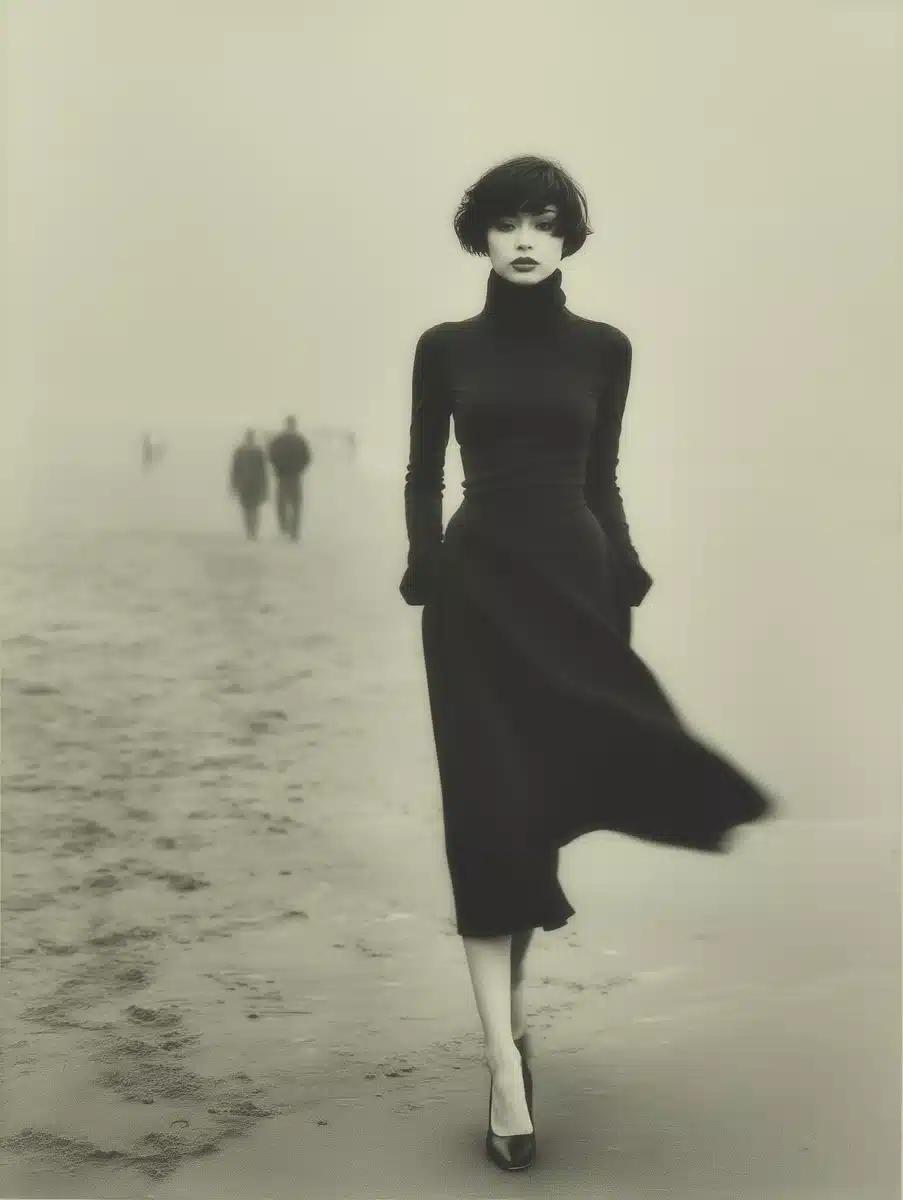 Transparent Dress Beach Photography Midjourney提示词