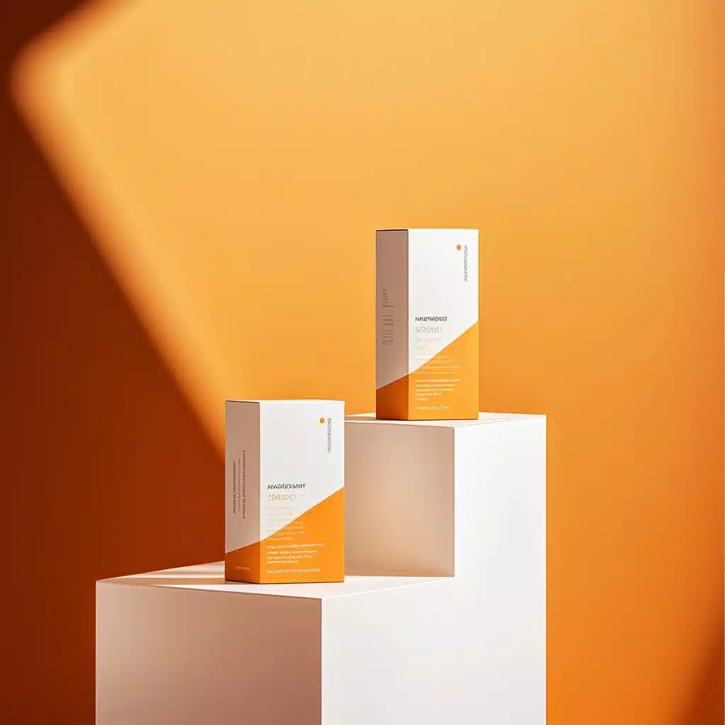 Minimalist Supplement Boxes Display Midjourney提示词
