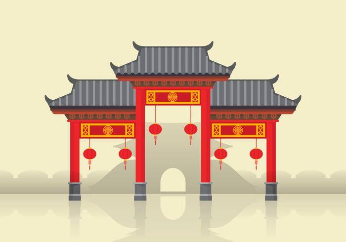 中国城镇插图