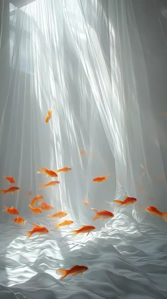 Colorful Fish in Skylight Midjourney提示词