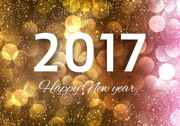 免费矢量新年2017年背景