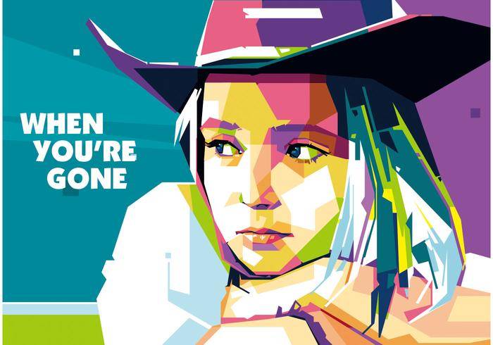 波普艺术肖像女士 -  WPAP