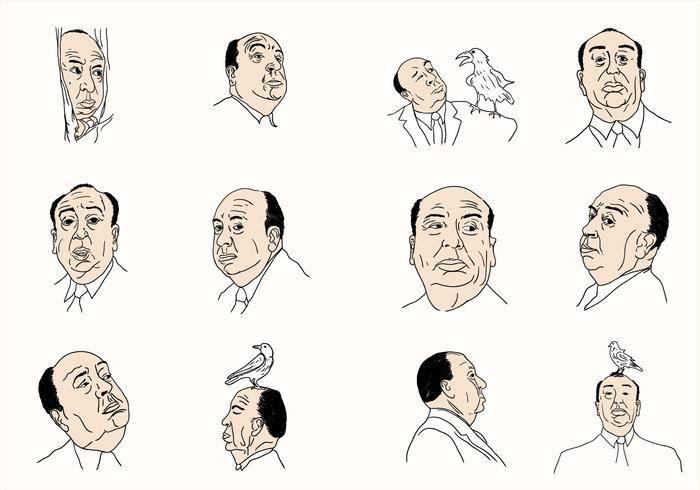 希区柯克矢量免费