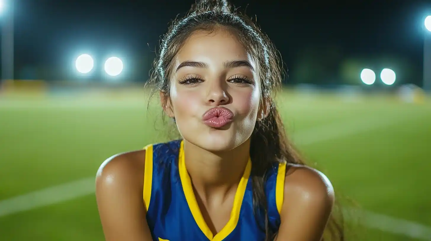 Cinematic Cheerleader Portrait Midjourney提示词