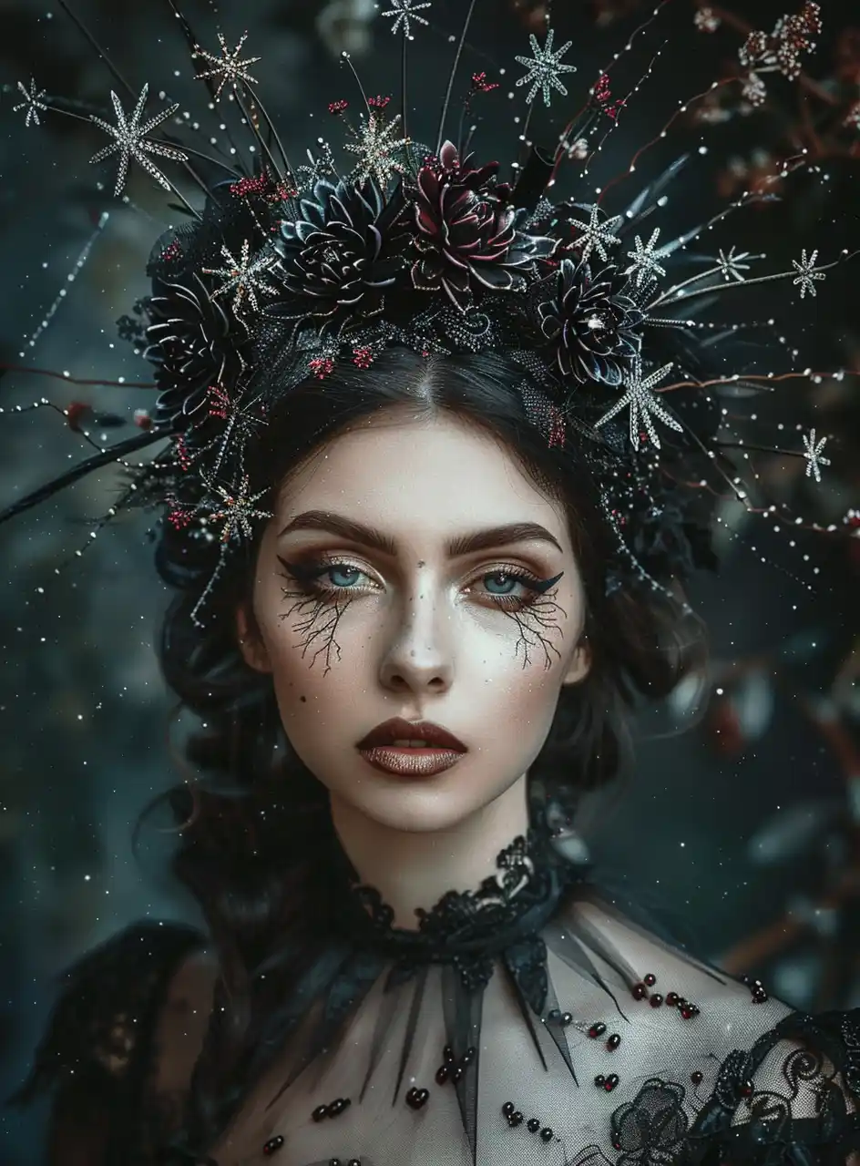 Gothic Cosmic Queen Portrait Midjourney 提示词生成效果