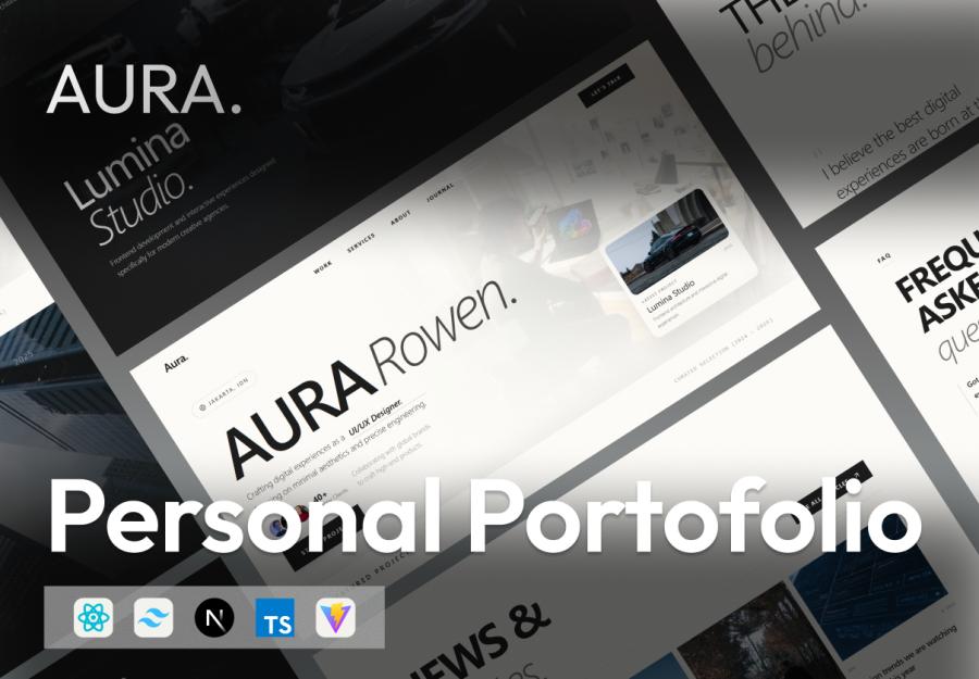 Aura - Single Page Personal Portfolio Template