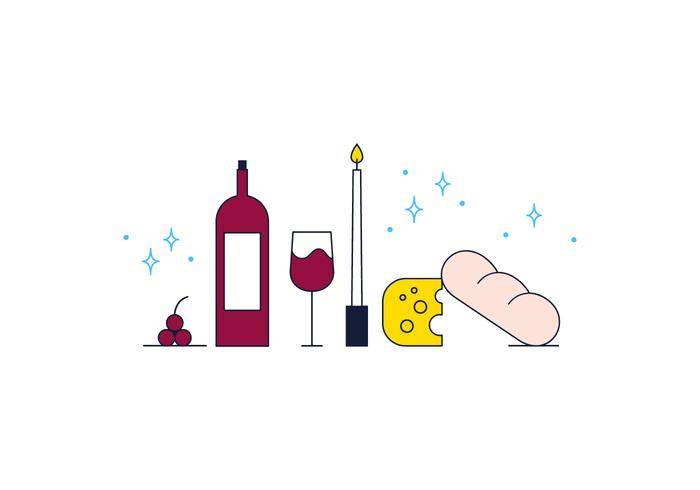 免费的酒矢量
