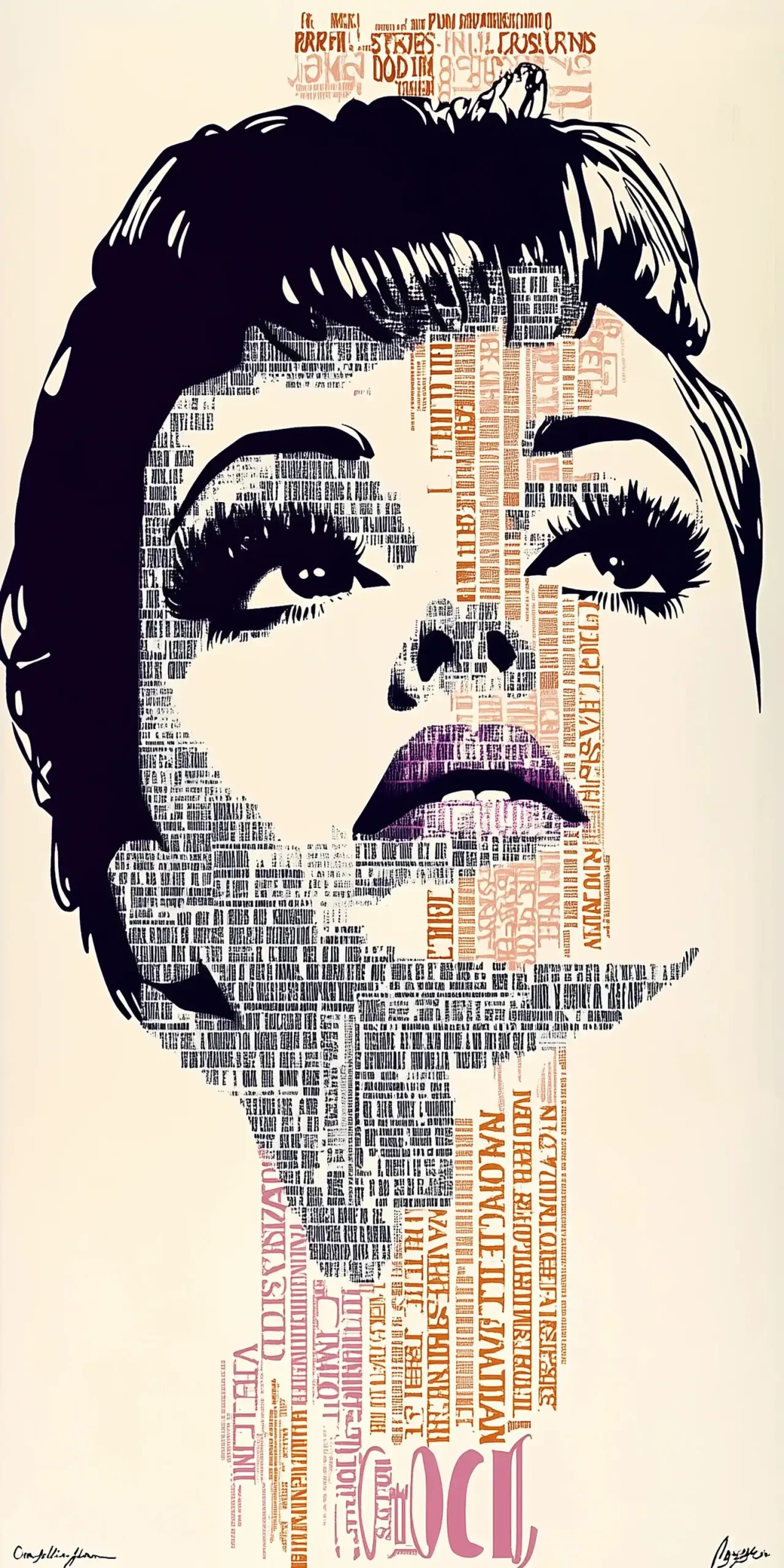 Typographic Movie Poster Illustration Midjourney提示词