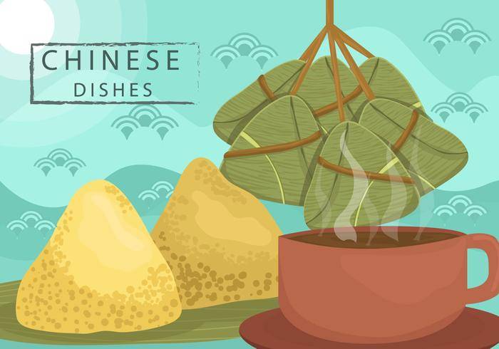 中国饺子矢量